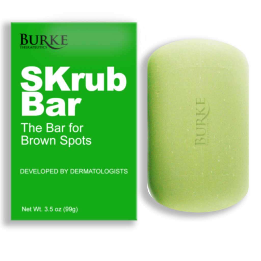 Exfoliating bar for brown spots